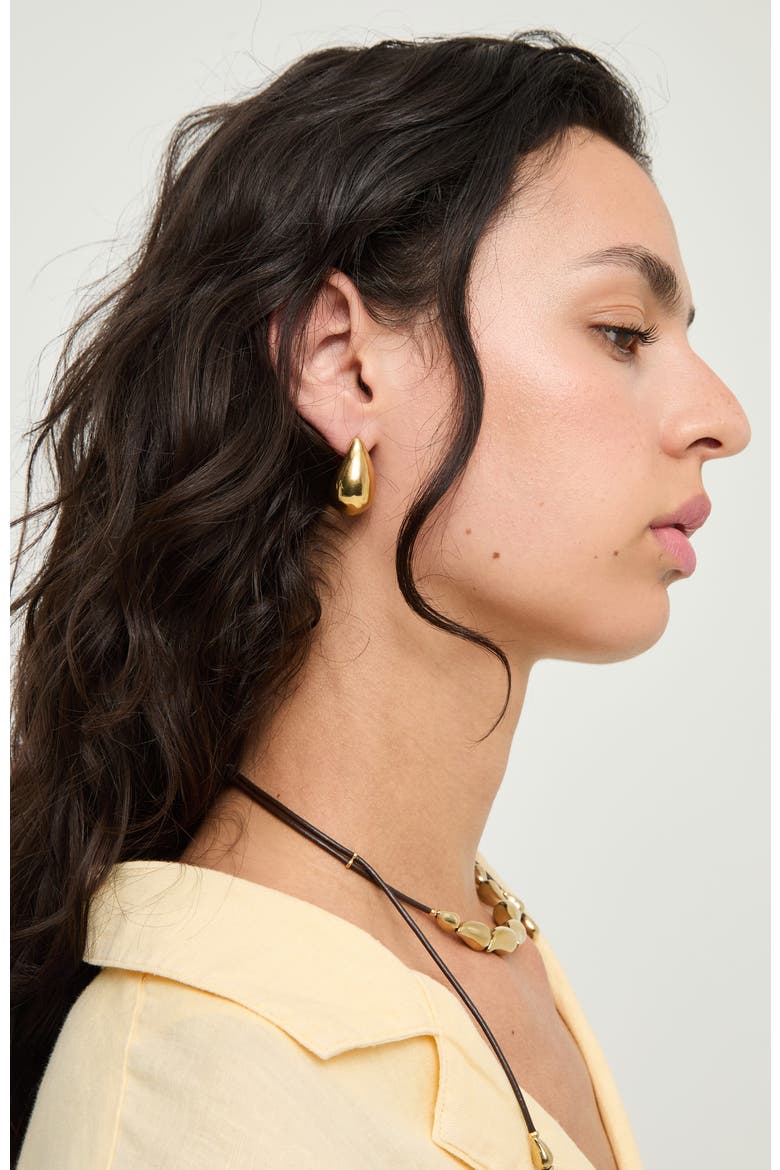 Gold-Tone Drop Earrings, Alternate, color, Gold