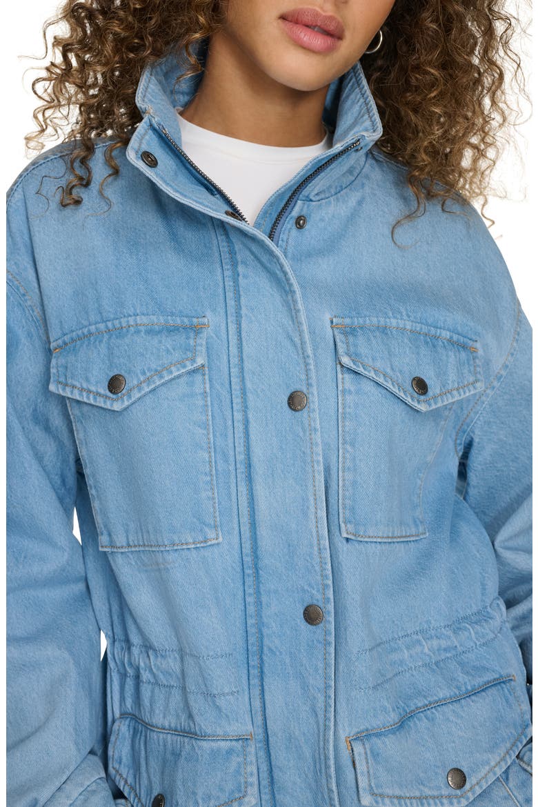 Cotton Utility Jacket, Alternate, color, LT WASH DE