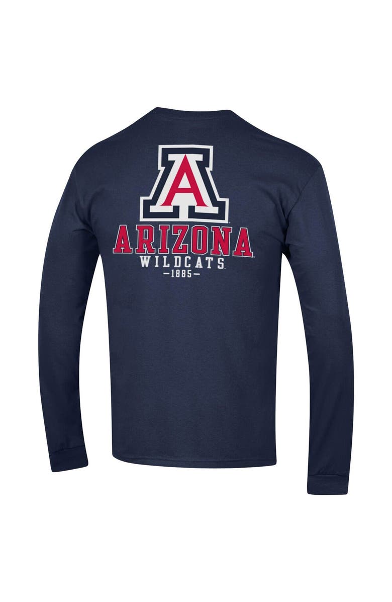 Champion Men's Champion Navy Arizona Wildcats Team Stack Long Sleeve T-Shirt, Alternate, color, Navy