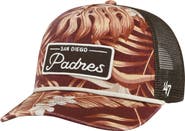 '47 Men's '47 Brown San Diego Padres Tropicalia Trucker Hitch Adjustable Hat