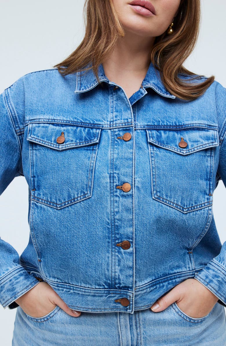 Madewell Crop Denim Jacket, Alternate, color, 