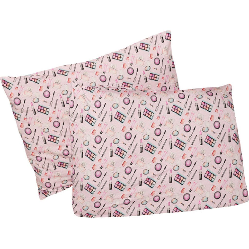 Lev Baby Makeup Print Pillowcase Set Of 2 In Neutral