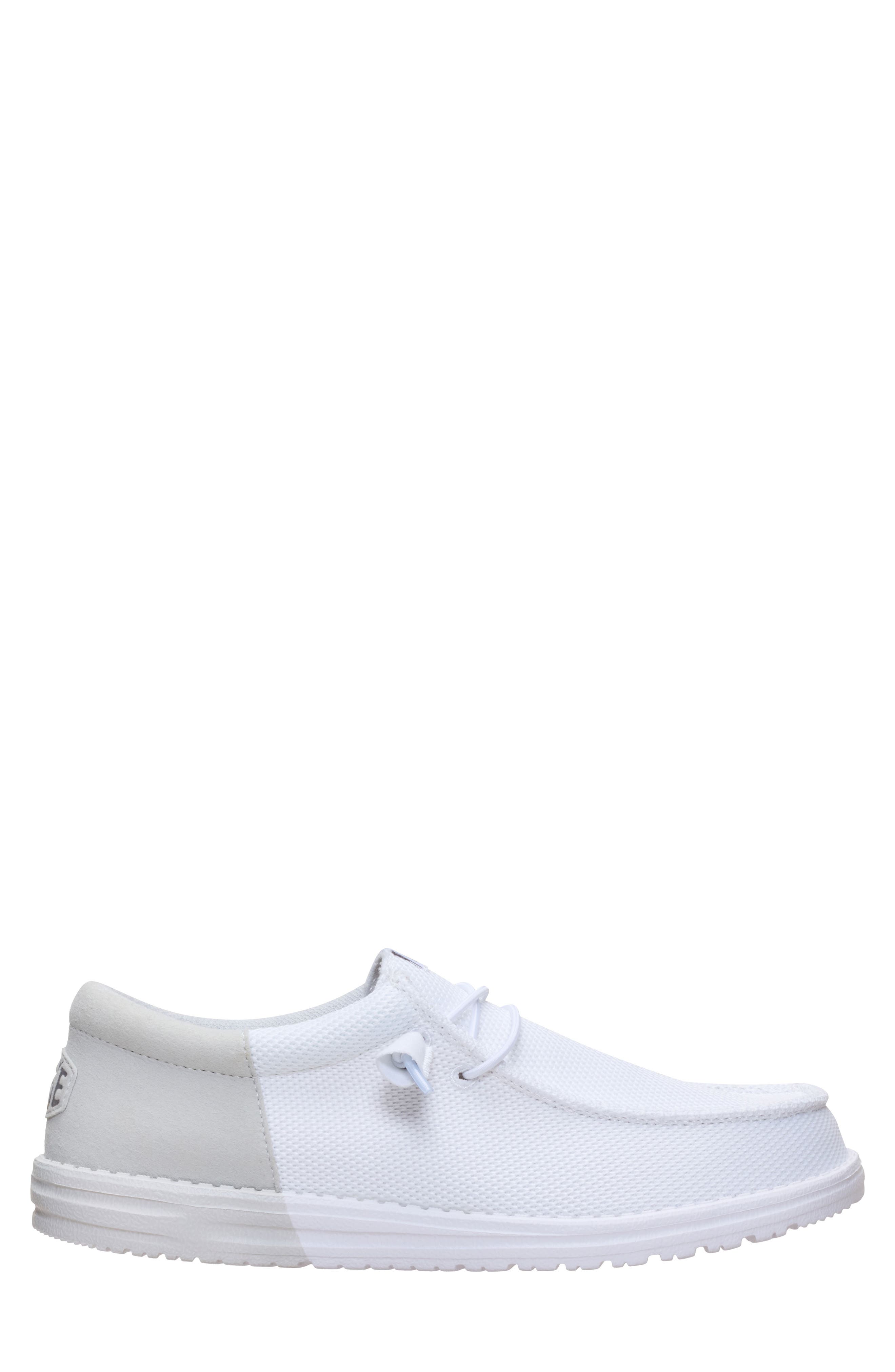 Wally Funk Mesh Split Slip-On, Alternate, color, WHITE/ GREY