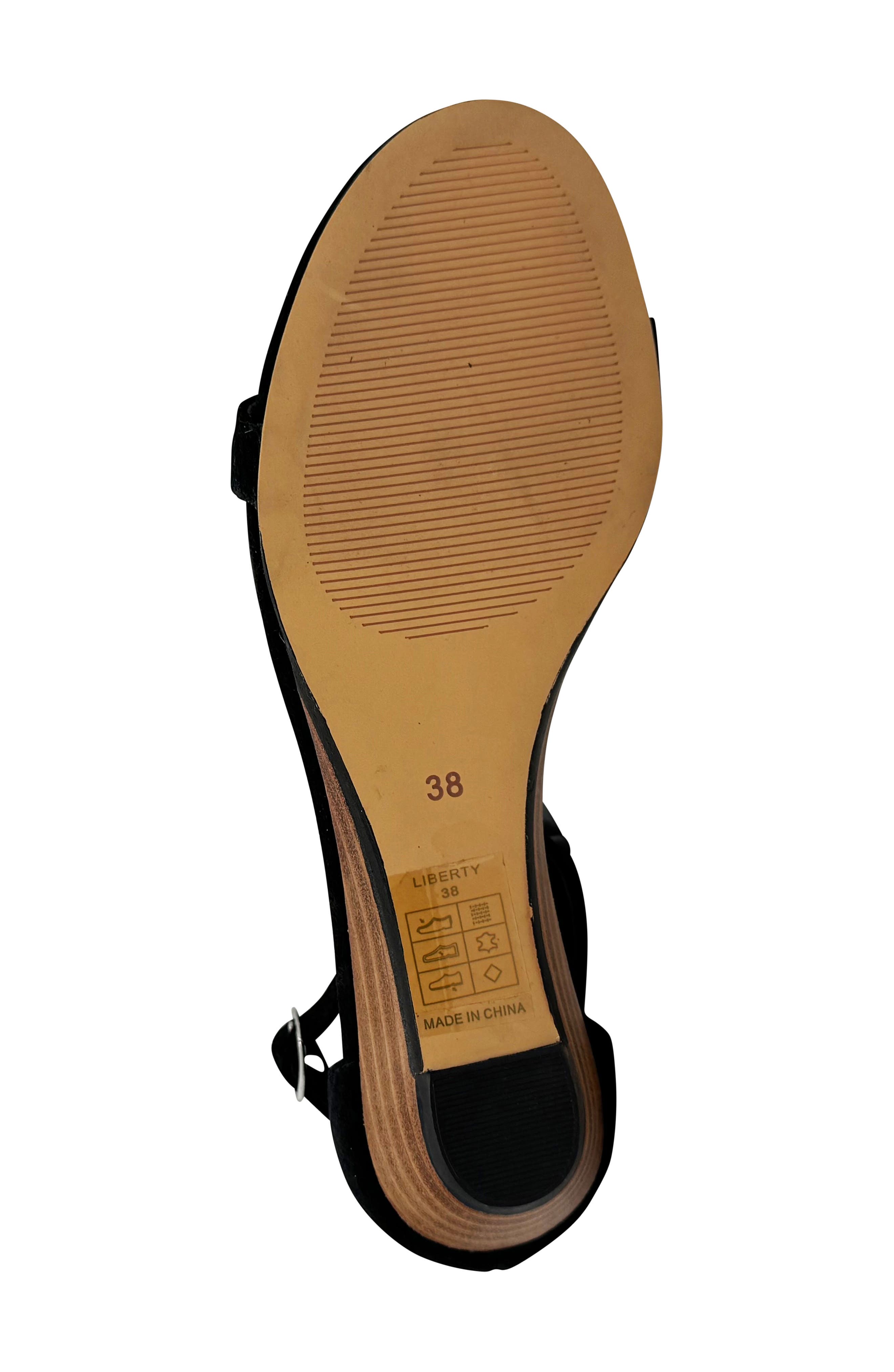 CHELSEA CREW Samira Wedge Sandal, Alternate, color, Black Suede