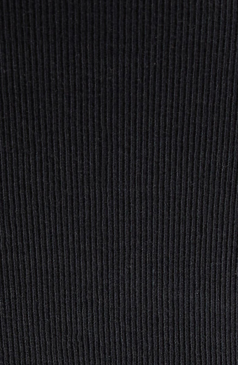 Alexander Wang Deconstructed Rib Cotton Tank Minidress, Alternate, color, Black