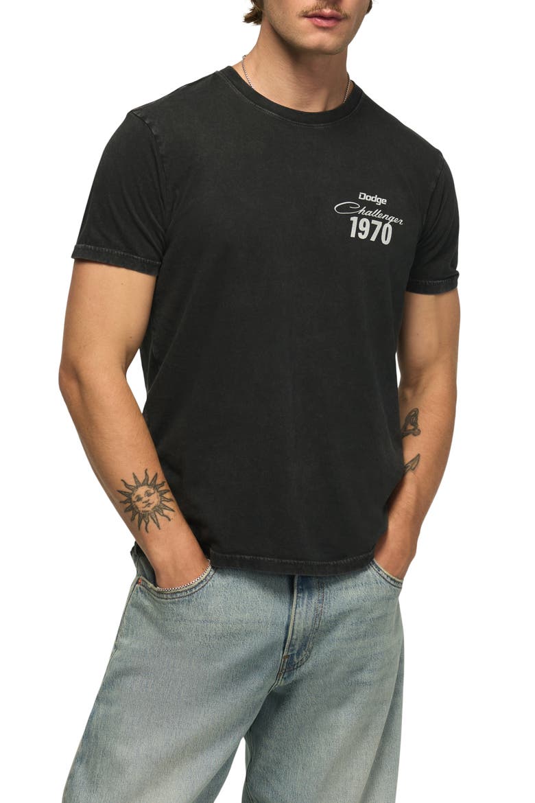 Dodge Challenger Graphic T-Shirt, Main, color, JET BLACK