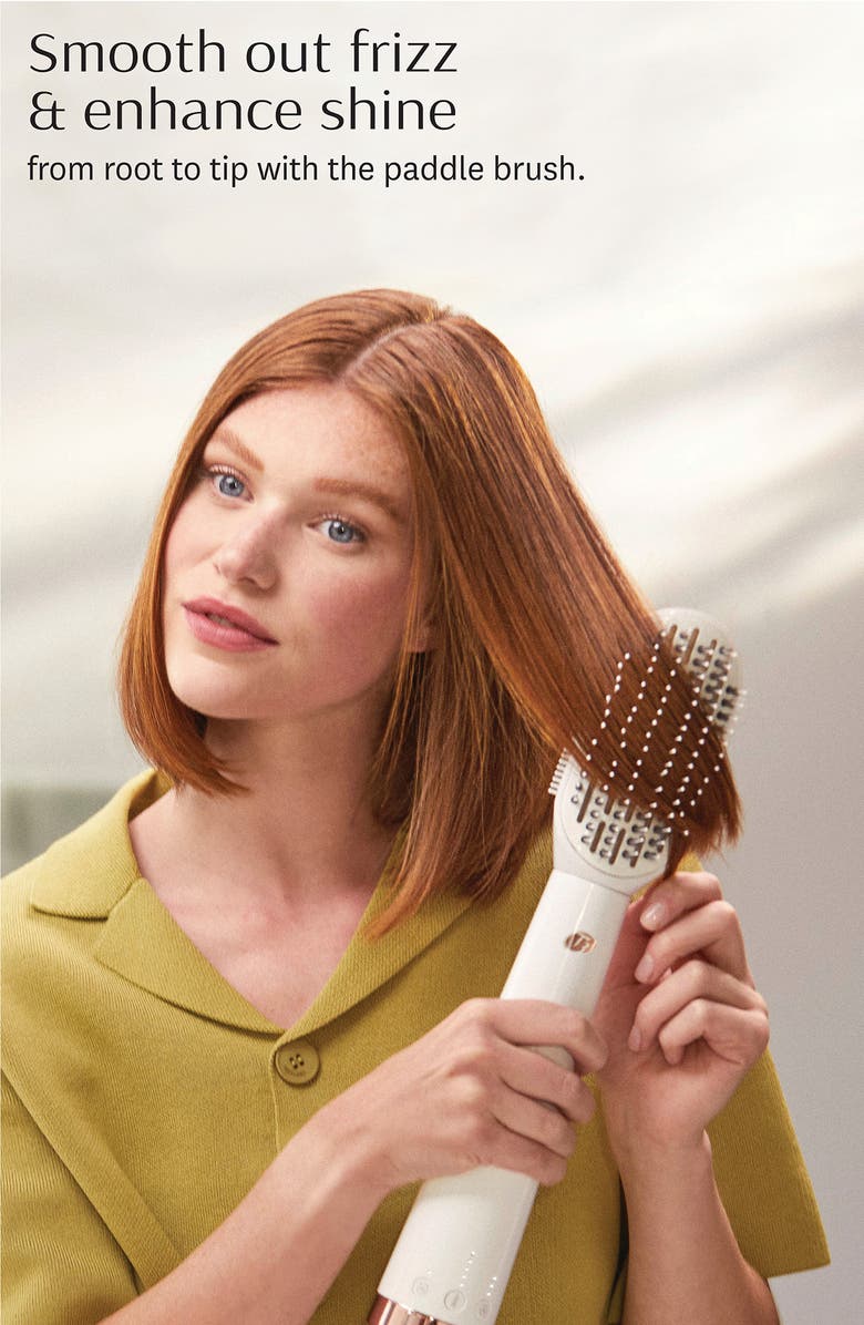 T3 Certified Refurbished AireBrush Duo Blow Dry Brush, Alternate, color, White