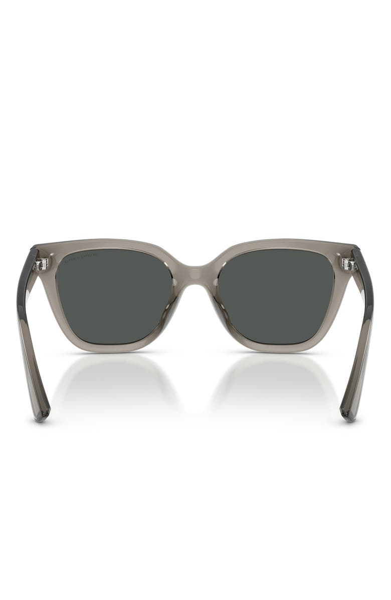 AX Armani Exchange 53mm Cat Eye Sunglasses, Alternate, color, Shiny Grey / Dark Grey