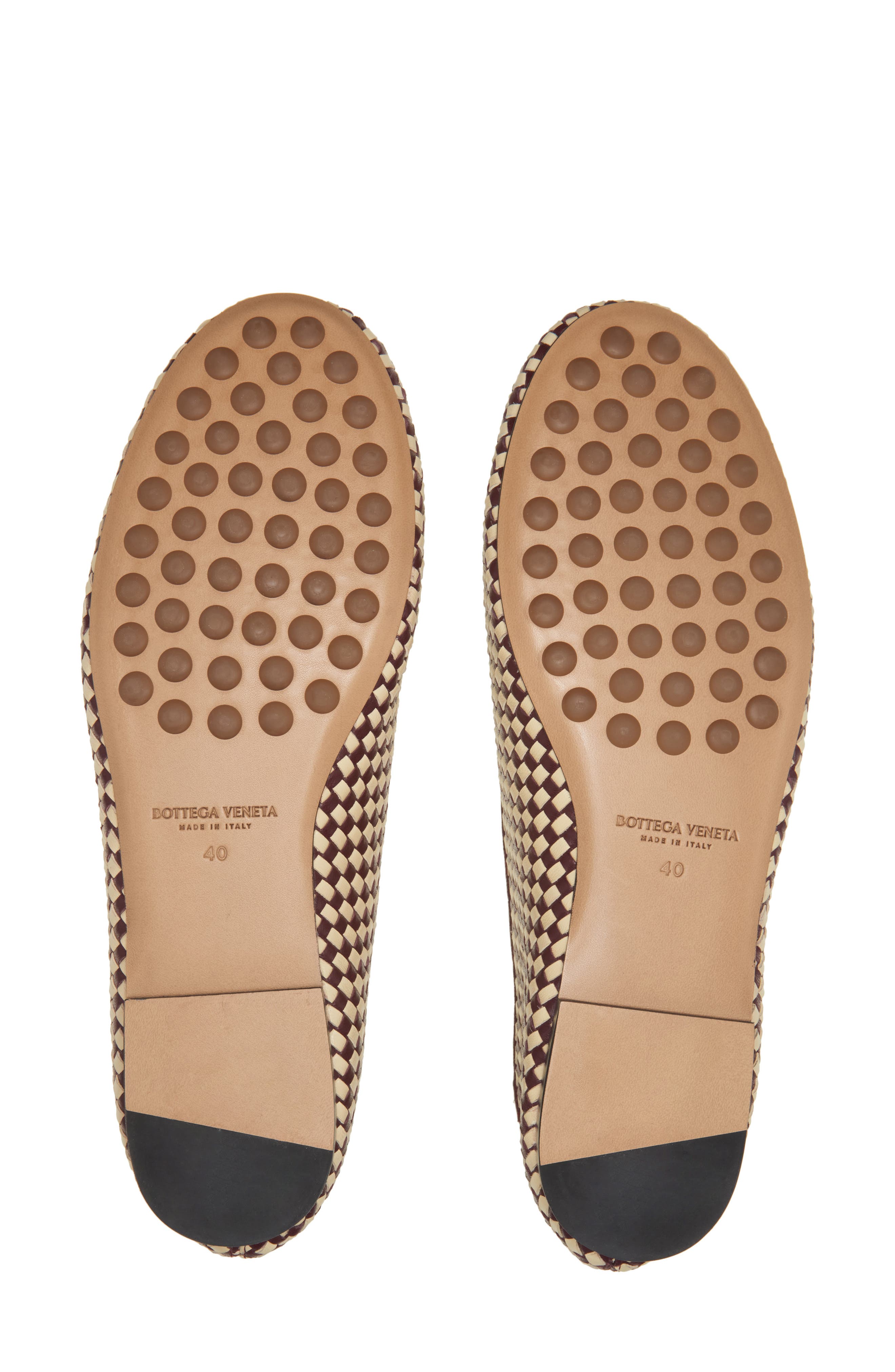 Lagoon Intrecciato Ballet Flat, Alternate, color, 2291 BAROLO-CAMOMILE