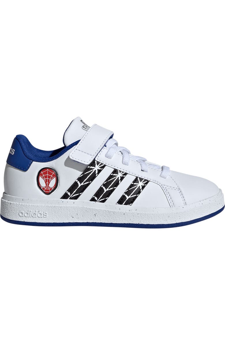 adidas Kids' Grand Court Spider-Man Sneaker, Alternate, color, Ftwwht/Cbl