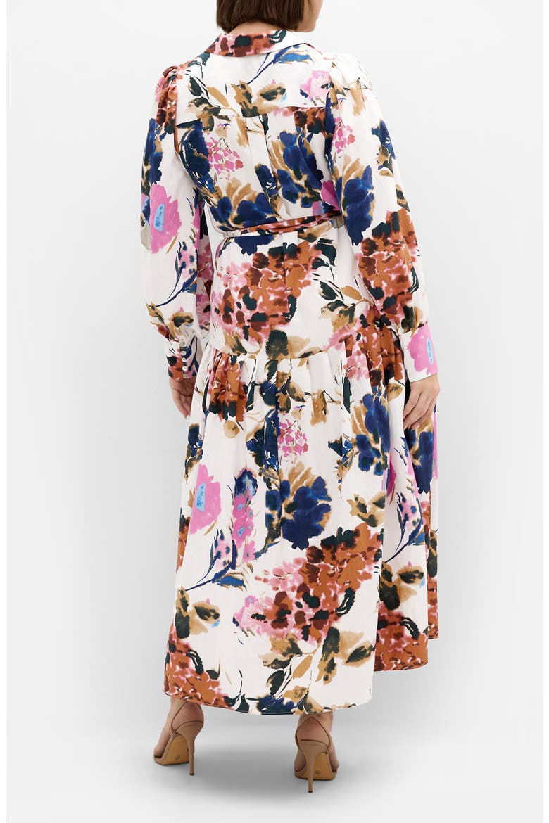 Ezra Print Midi Shirtdress, Alternate, color, FLORAL PRT