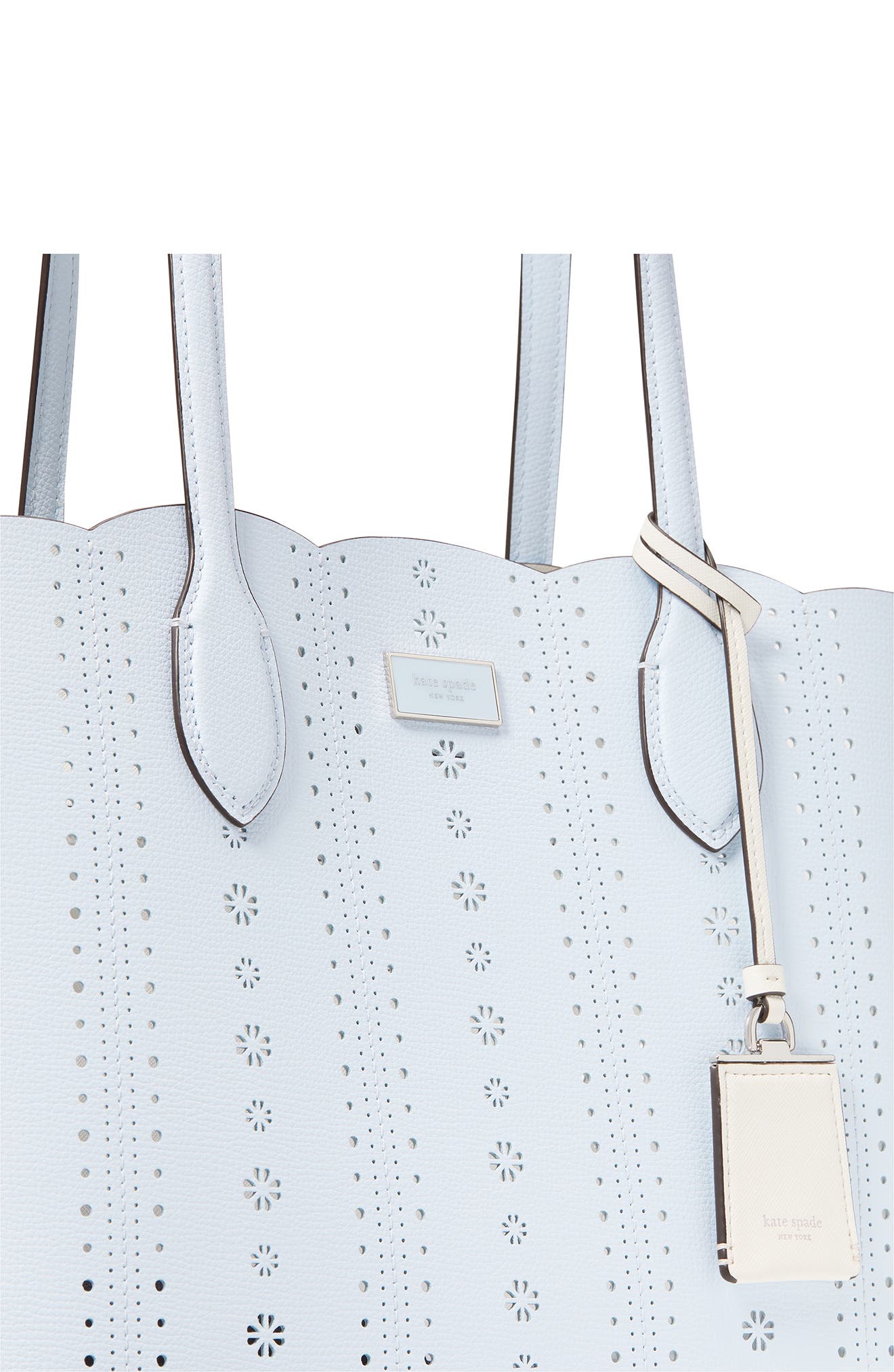 Kate Spade New York large suite pointelle leather tote, Alternate, color, 