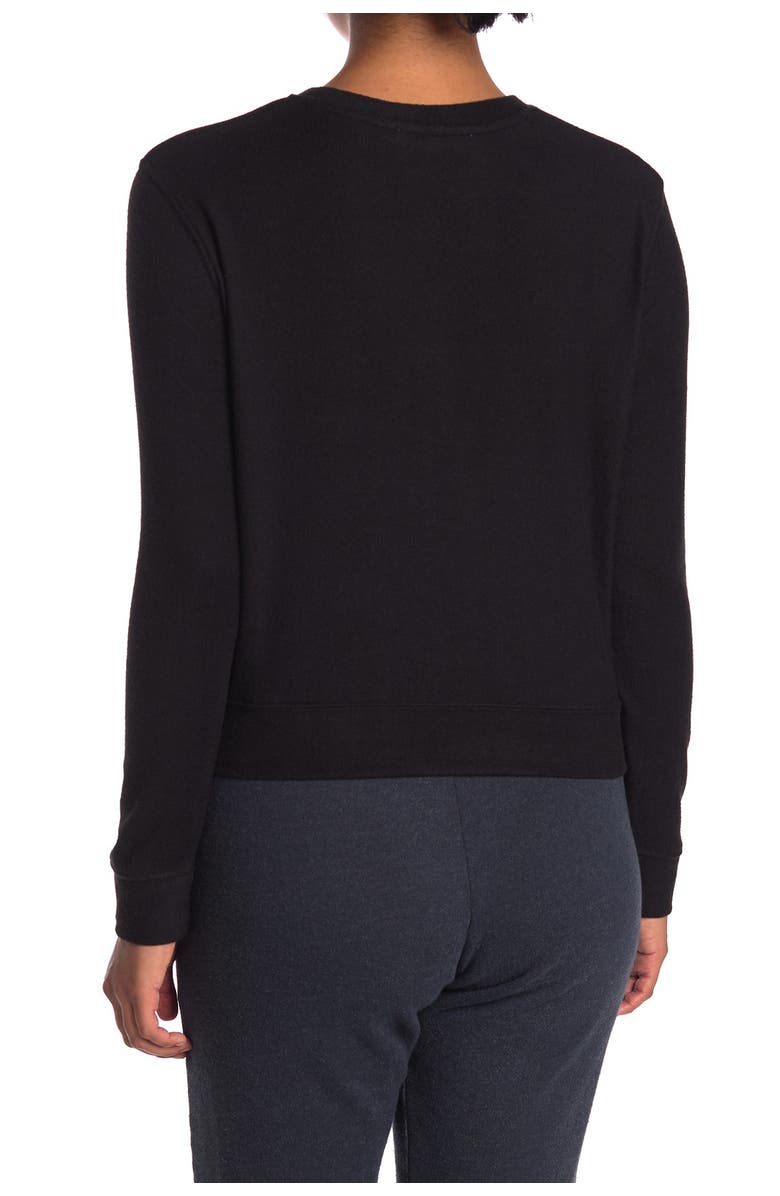 Double Zero V Stitch Crew Neck Long Sleeve Sweatshirt, Alternate, color, 