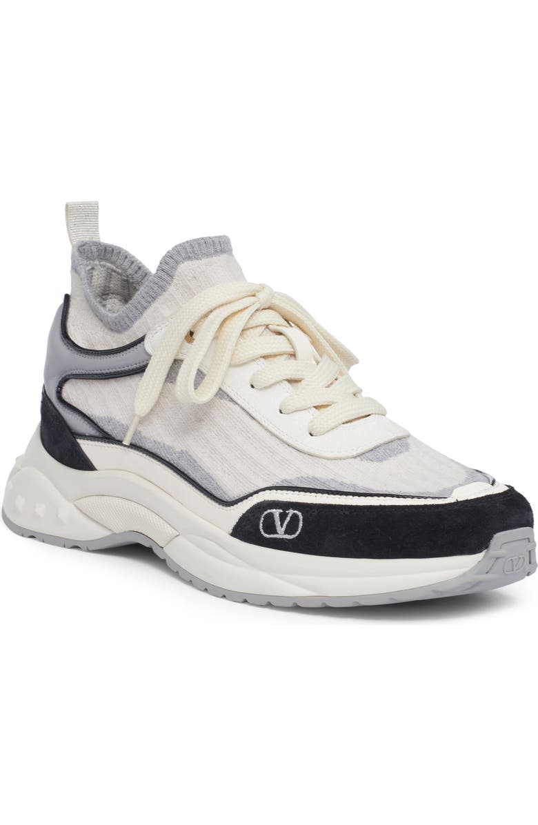 Valentino Garavani Ready Go Runner Low Top Sock Sneaker, Main, color,