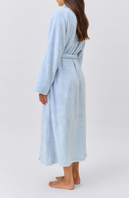 Papinelle Long Plush Robe In Blue