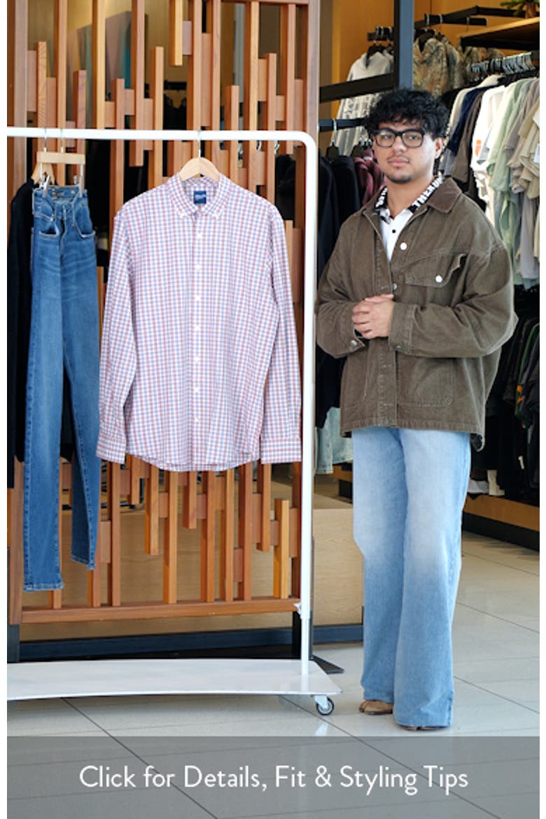 Brantley Plaid Performance Button-Down Shirt video