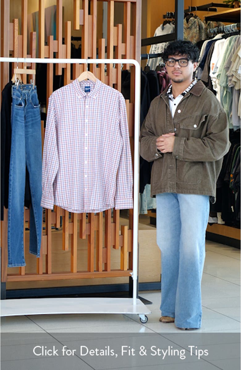 Brantley Plaid Performance Button-Down Shirt, sales video thumbnail