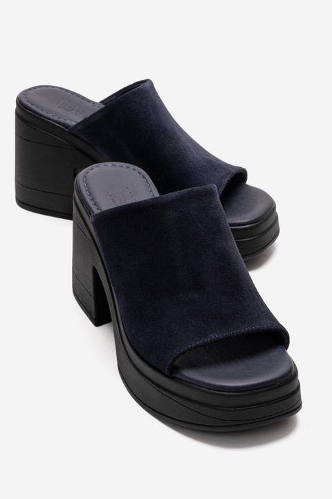 Nola Leather Platform Mules (Women)