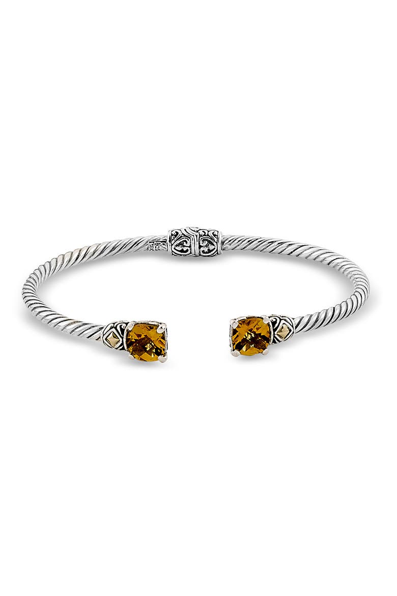 Twisted Cuff Bracelet, Main, color, YELLOW 7.25 IN