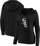 FANATICS Women's Fanatics Branded Black Chicago White Sox Core Team Crossover V-Neck Pullover Hoodie
