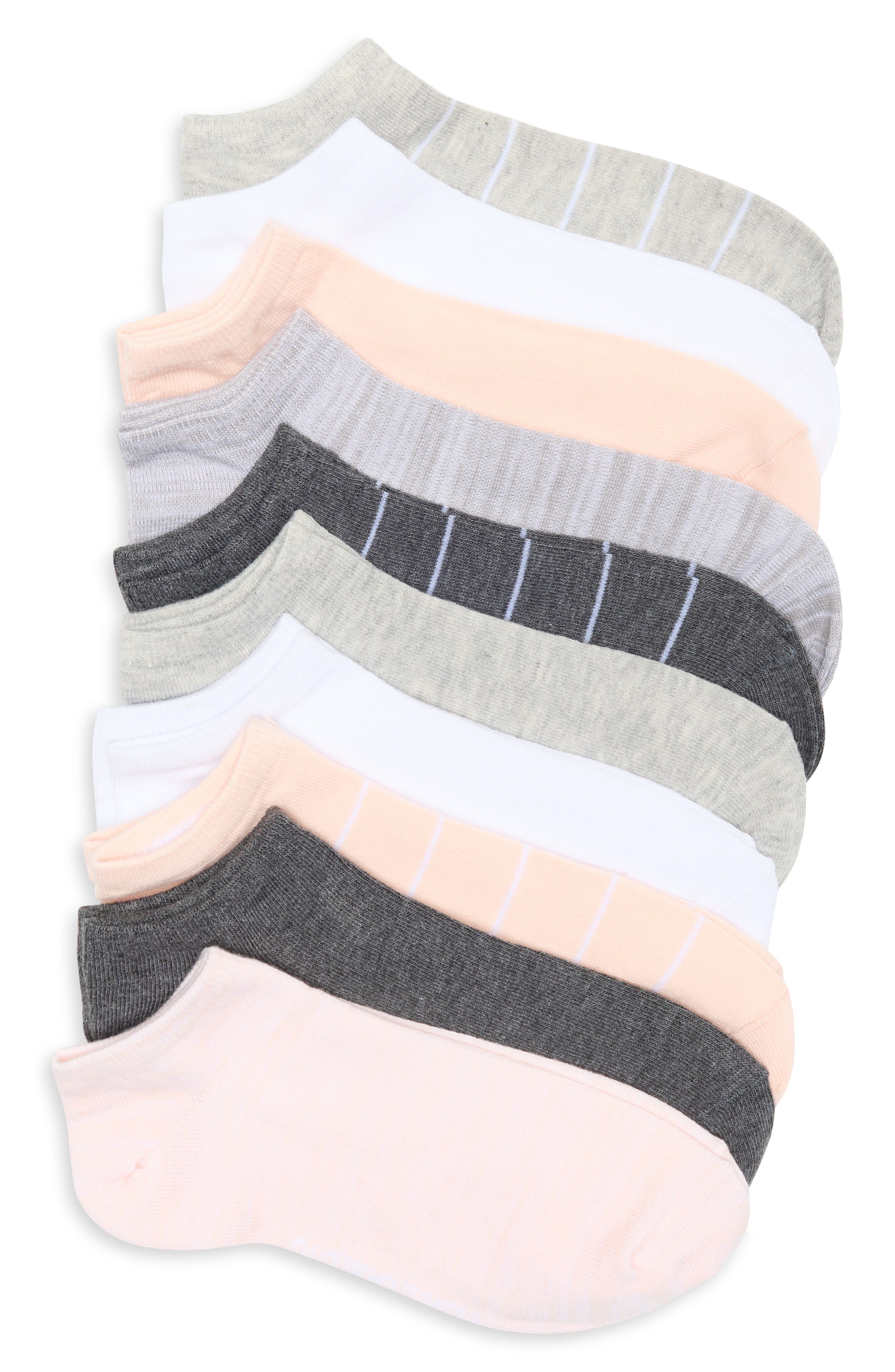 Vince Camuto 10-Pack Assorted Stripe No Show Socks (Women) | Nordstromrack