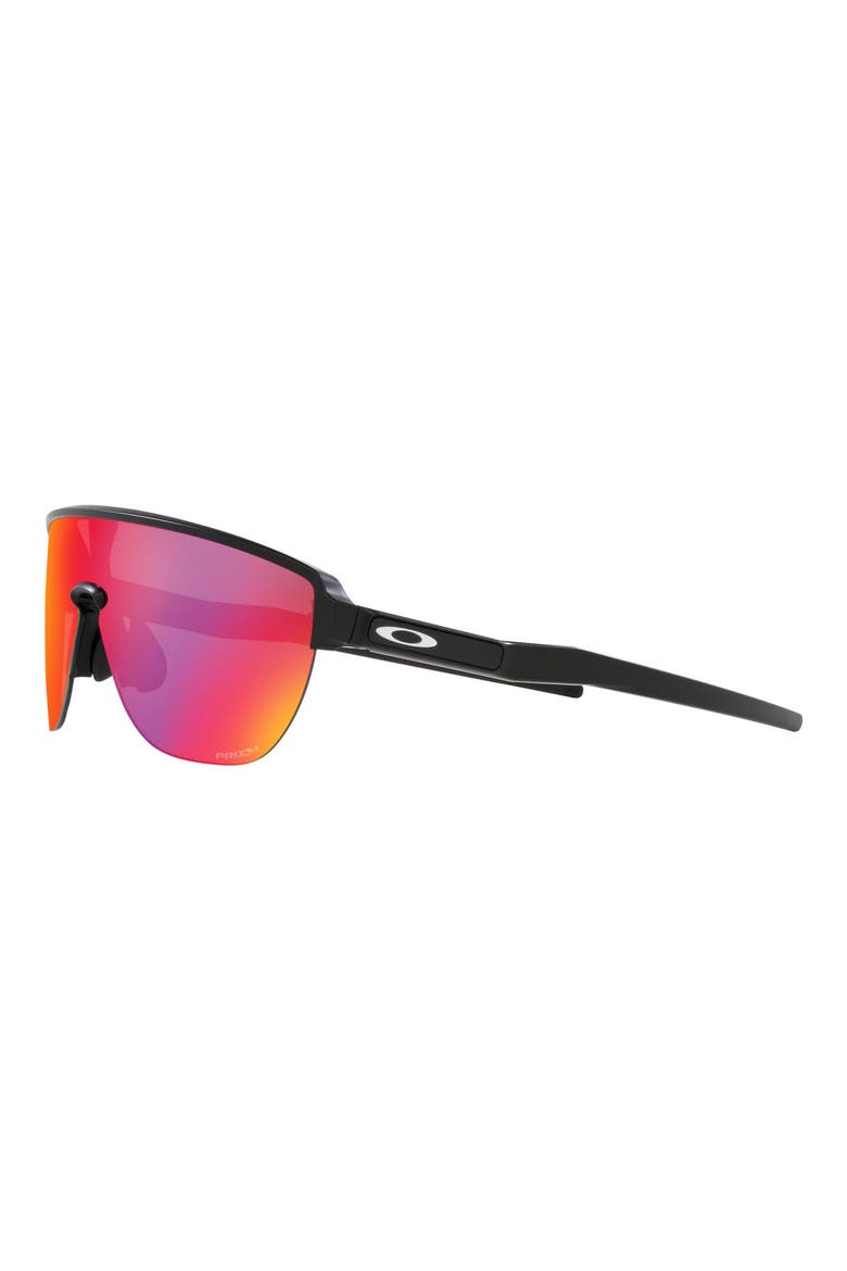 Corridor 142mm Semi Rimless Prizm™ Polarized Shield Sunglasses, Alternate, color, BLACK GREY