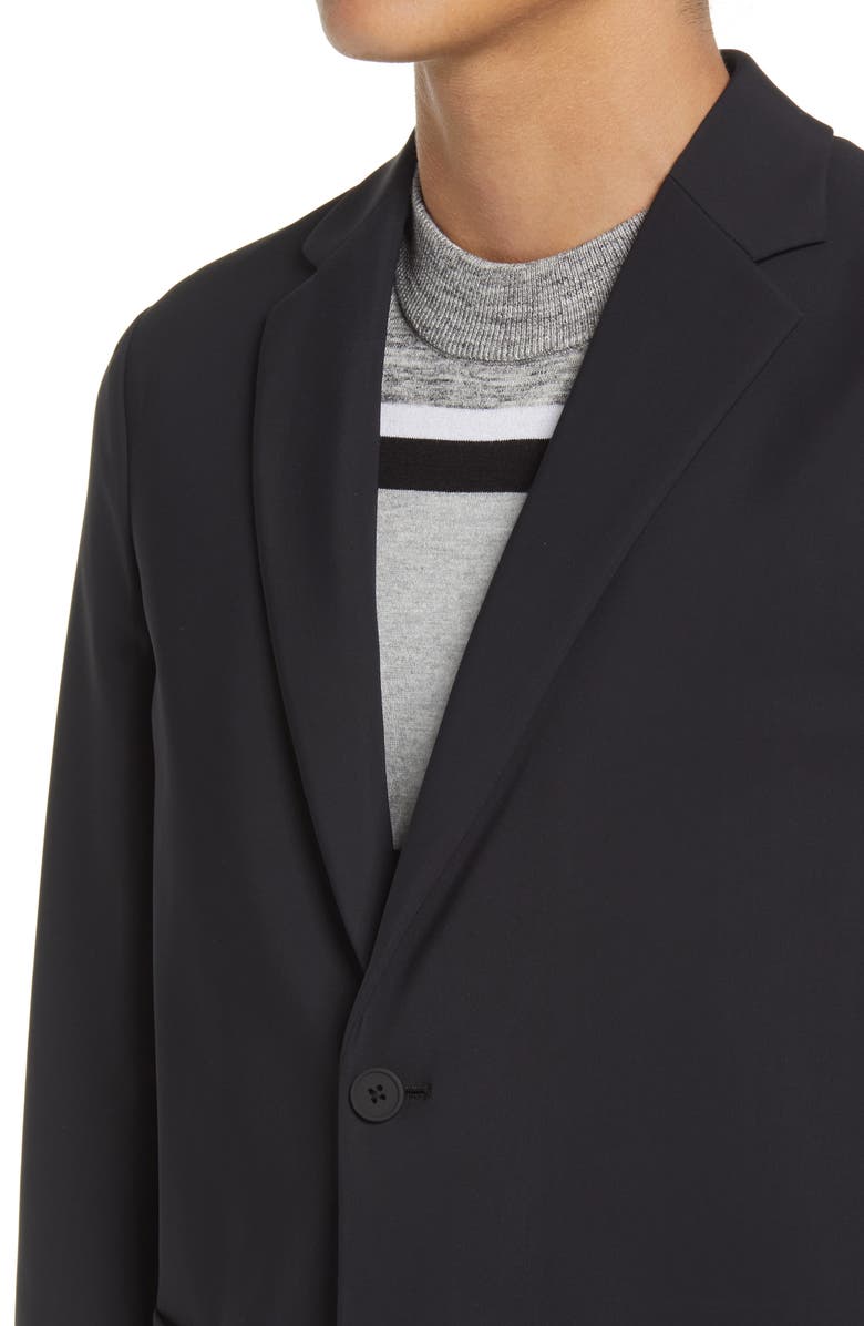Theory Clinton Precision Ponte Knit Blazer, Alternate, color, Black