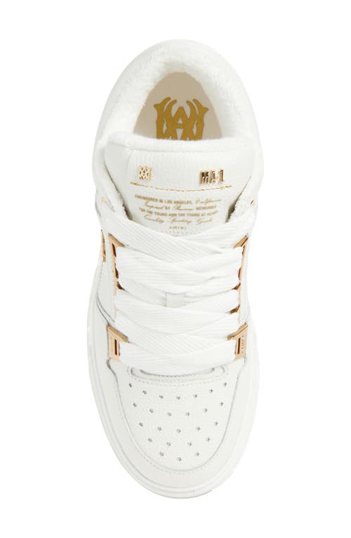 Amiri White Metallic Ma-1 Sneakers