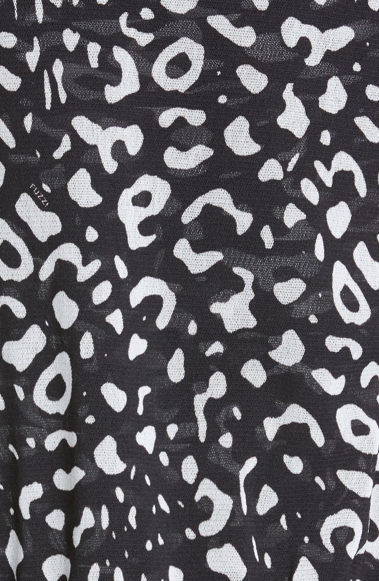 Fuzzi Graphic Leopard Print Tulle Bomber Jacket, Alternate, color,