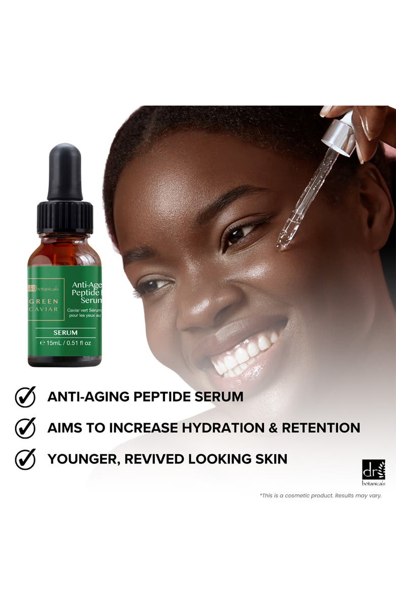DR BOTANICALS Green Caviar Anti-Ageing Peptide Eye Serum 15ml, Alternate, color,