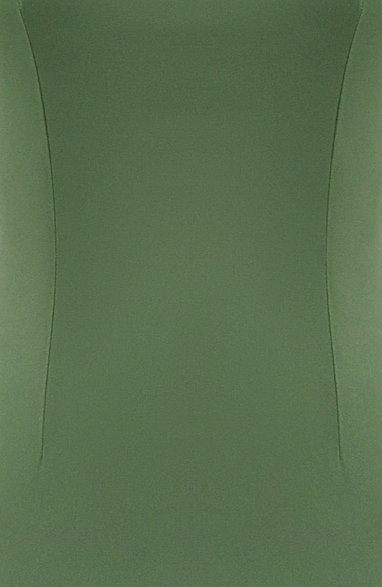 HOUSE OF CB Filomena Side Slit Matte Jersey Gown, Alternate, color, Dill