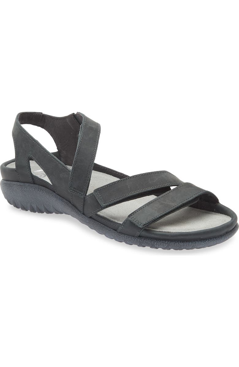 Naot Whetu Water Repellent Sandal, Main, color, Oily Shadow Nubuck