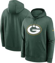 Nike Men's Nike Green Green Bay Packers Club Logo Pullover Hoodie