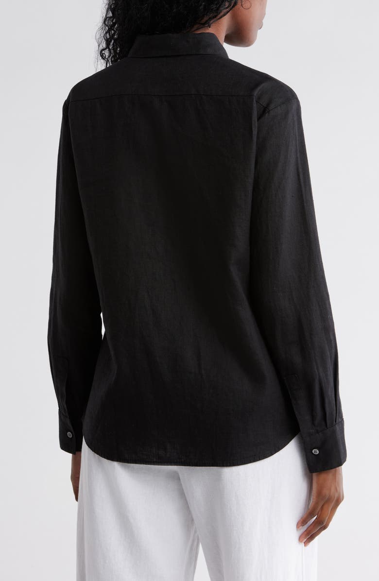 Tommy Bahama Two Palms Long Sleeve Linen Button-Up Shirt, Alternate, color,