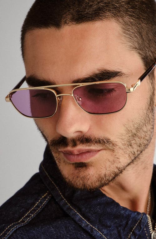Le Specs Le Mimi 57mm Aviator Sunglasses In Gold