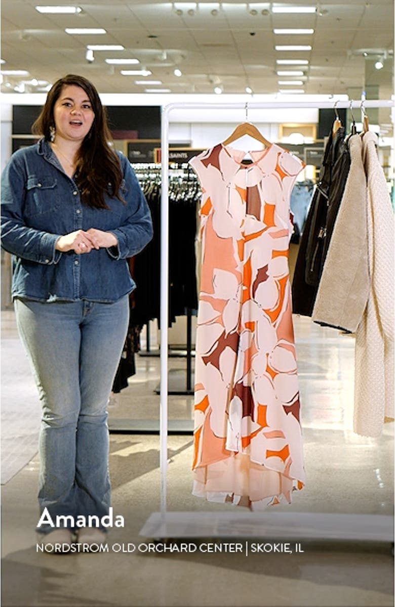 Becci Floral High-Low Dress, sales video thumbnail