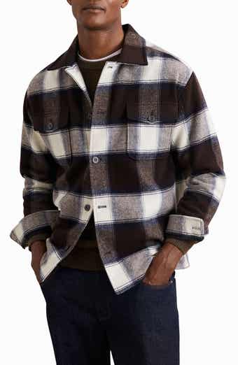 McFadden Check Wool Blend Flannel Overshirt