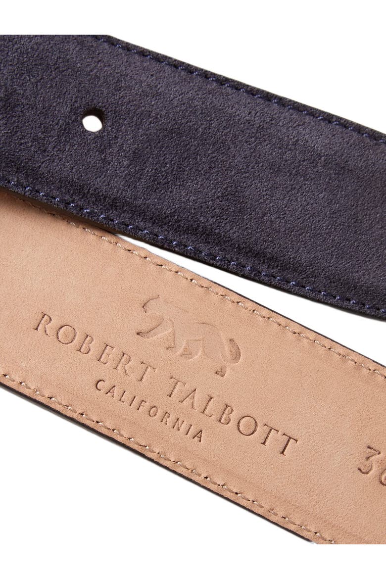 Suede Lewis Belt, Alternate, color, Navy