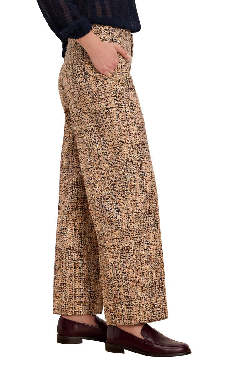Clarendon Tweed Cuffed Pants, Alternate, color, NEUTRAL MULTI