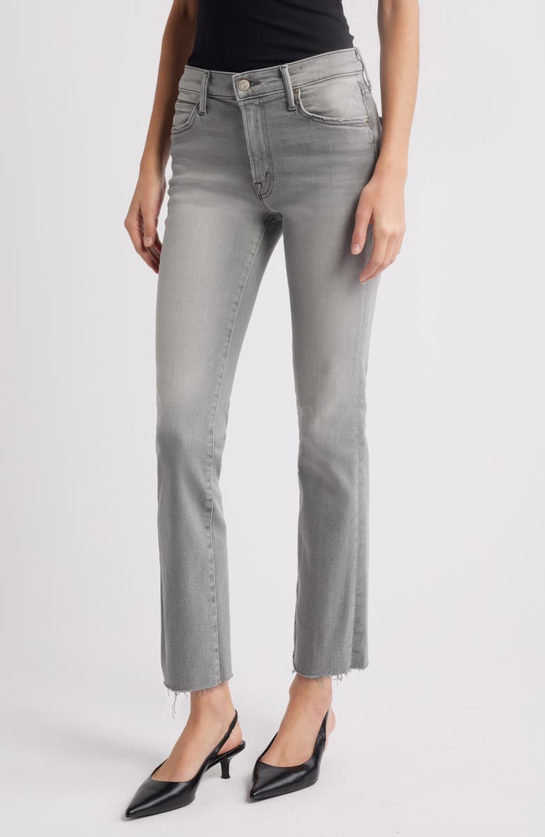 MOTHER The Rascal Frayed Ankle Slim Jeans, Main, color, Noted