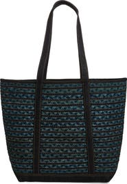 Double RL Banks Braided Cotton Beach Tote