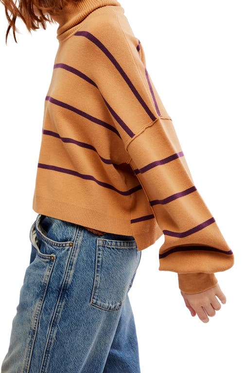 FREE PEOPLE FREE PEOPLE PAULIE STRIPE TURTLENECK SWEATER 
