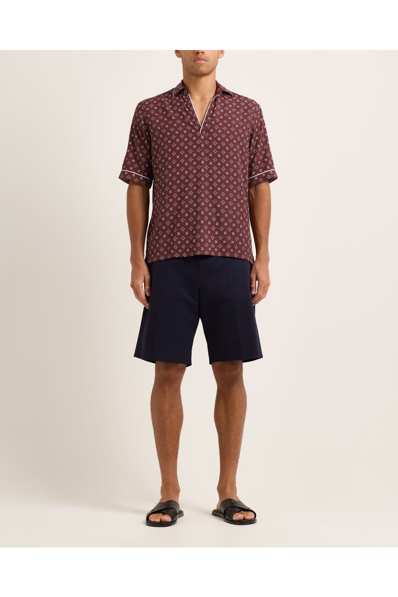 Laurent Tailored-Fit Shorts, Main, color, NIGHT IRIS