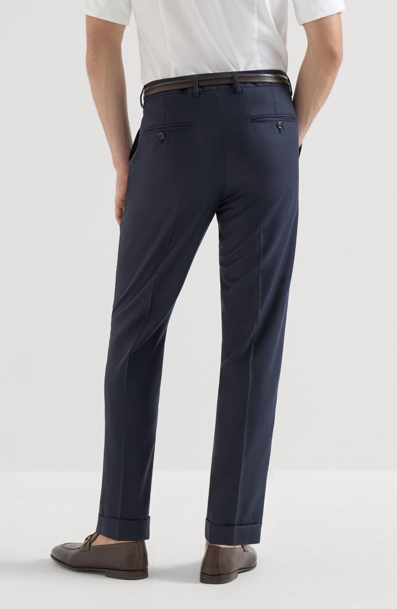 Brunello Cucinelli Lightweight cashmere trousers, Alternate, color, Navy Blue