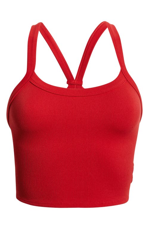 Free People Fp Movement All Clear Rib Crop Camisole In Red
