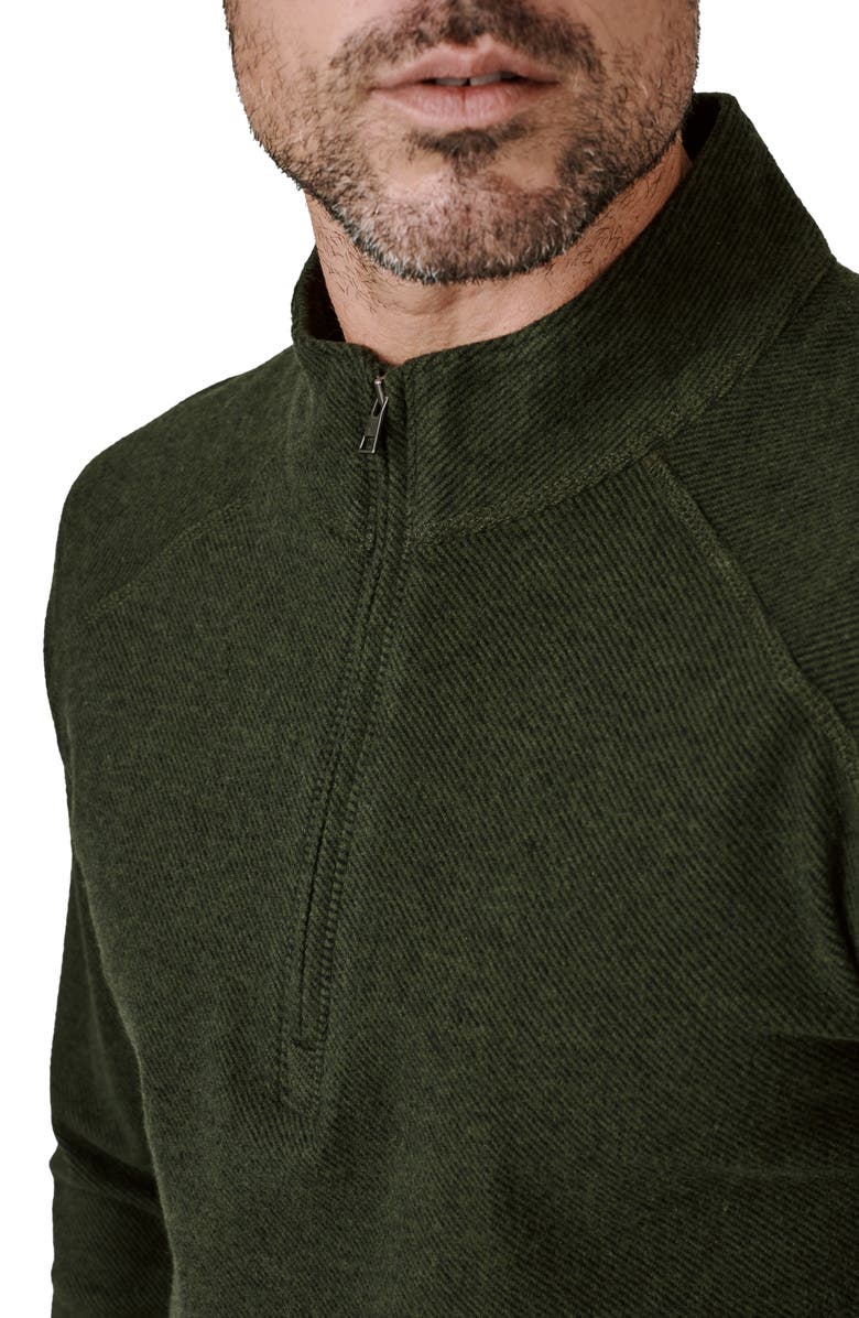 7 Diamonds Generation Quarter Zip Top, Alternate, color, Dark Khaki