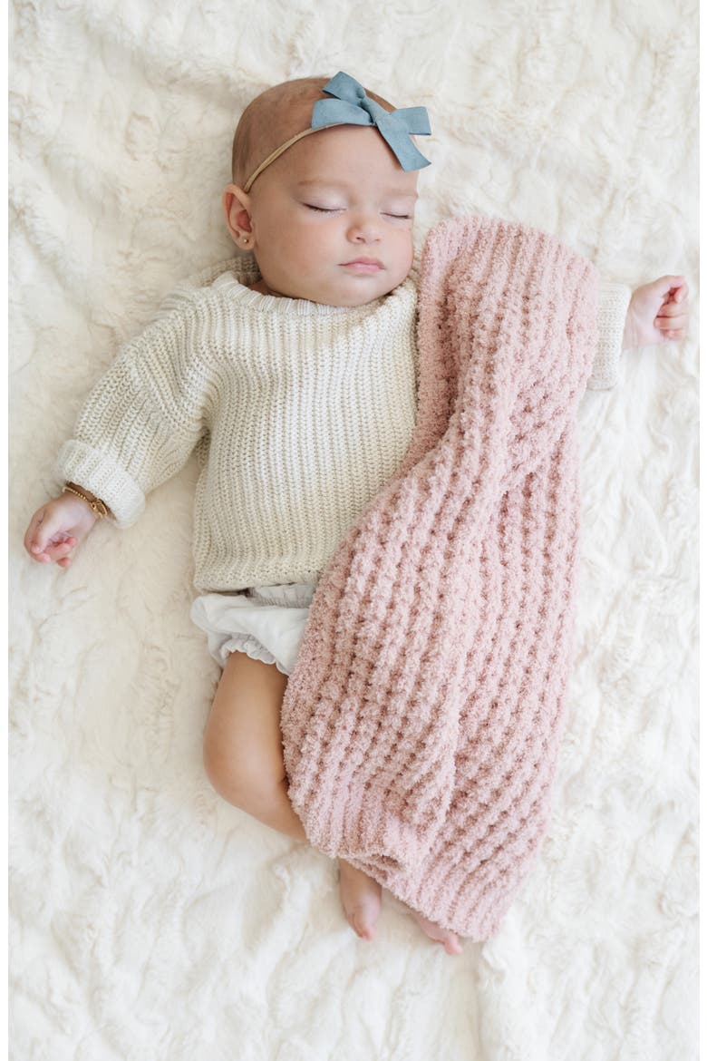 Waffle Mini Blanket, Alternate, color, ROSETTE