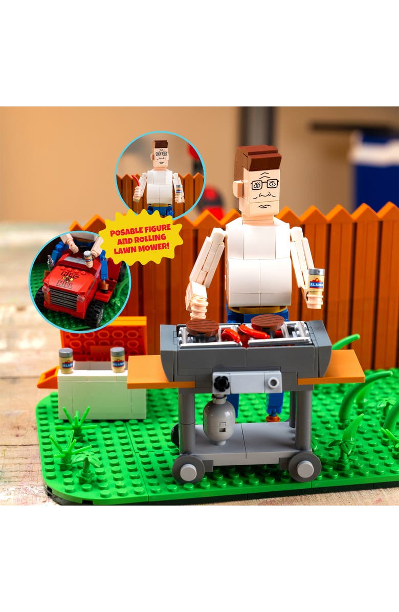 Brickcraft King of the Hill Hank Hill's Backyard Building Set, Alternate, color, NO COLOR