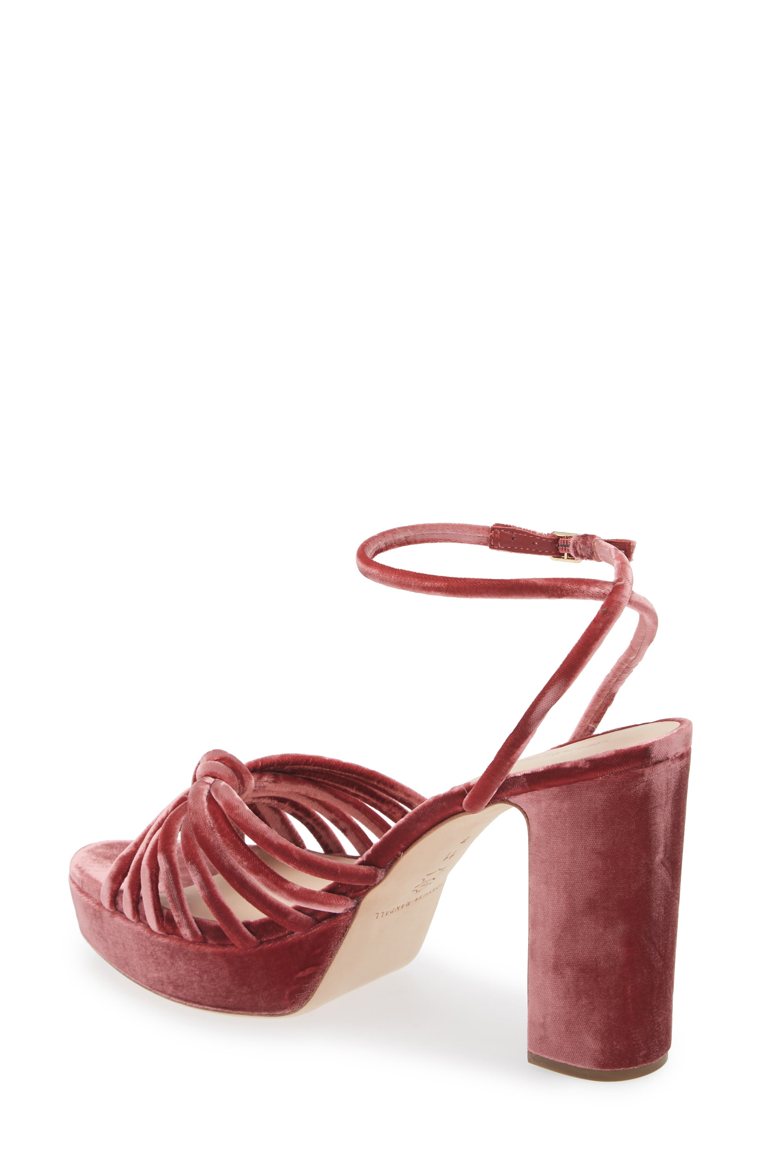 Rivka Ankle Strap Platform Sandal, Alternate, color, TEA ROSE