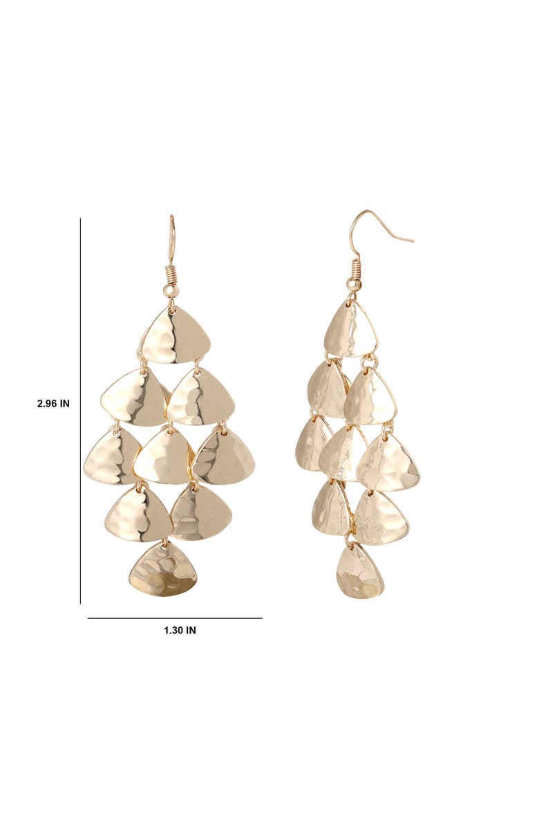BCBG Generation BCBGeneration Layered Triangle Drop Earrings, Alternate, color, Gold